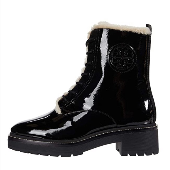 NWT Tory Burch Miller lug sole shearling booties - Picture 2 of 16